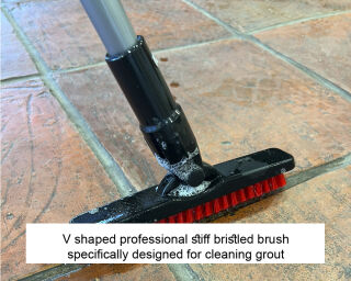 LTP Grout Brush Red